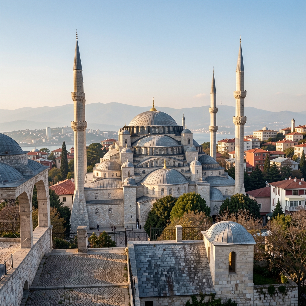 Türkiye'de ormanlık dağ güzergahında boş kamp alanı ve doğal manzara