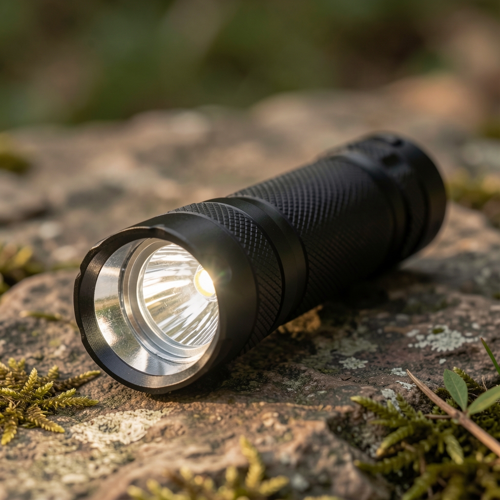 Kamp ve outdoor kullanımı için kompakt yüksek güçlü LED el feneri