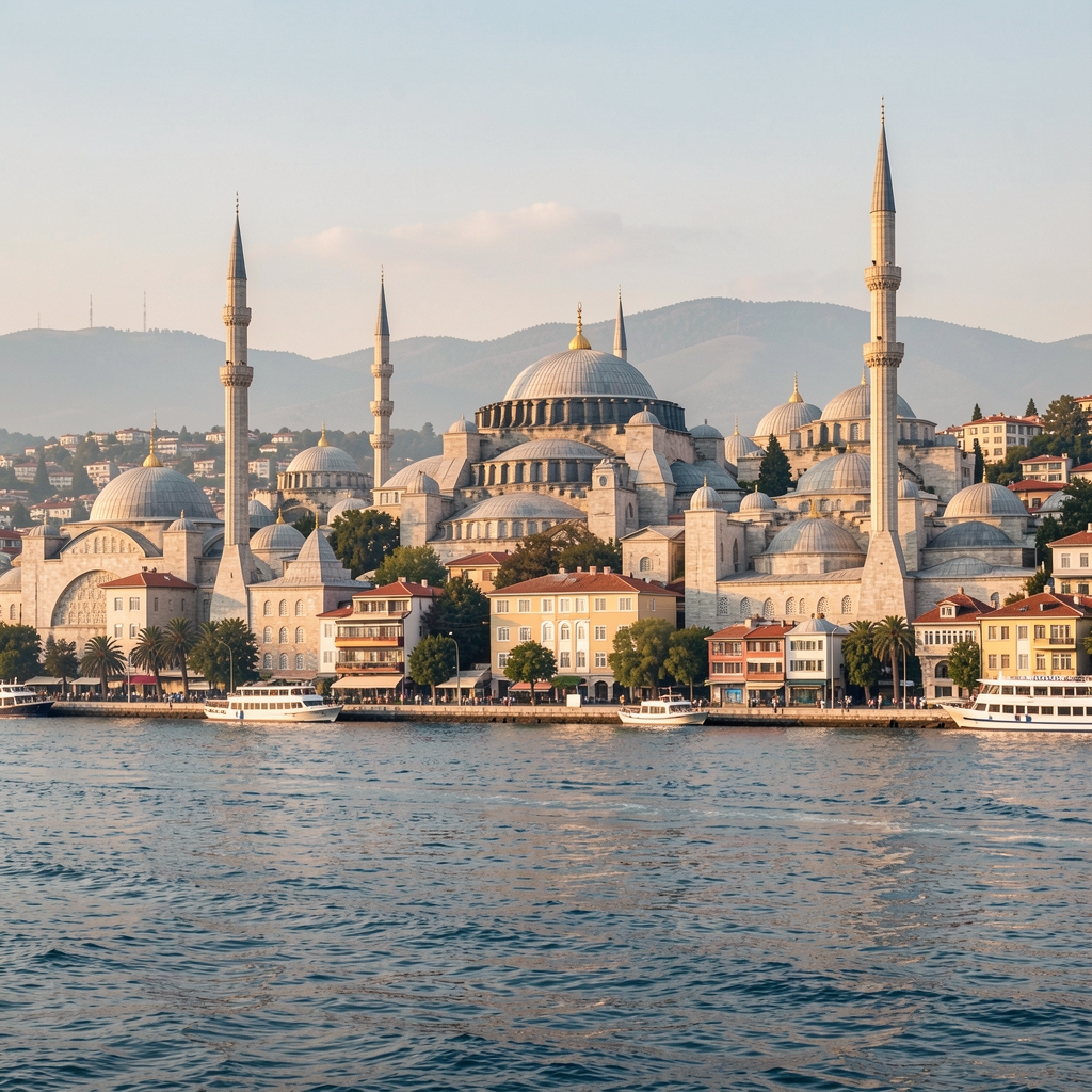 Türkiye'de dağ manzarası önünde kamp alanı ve outdoor teknoloji ekipmanları