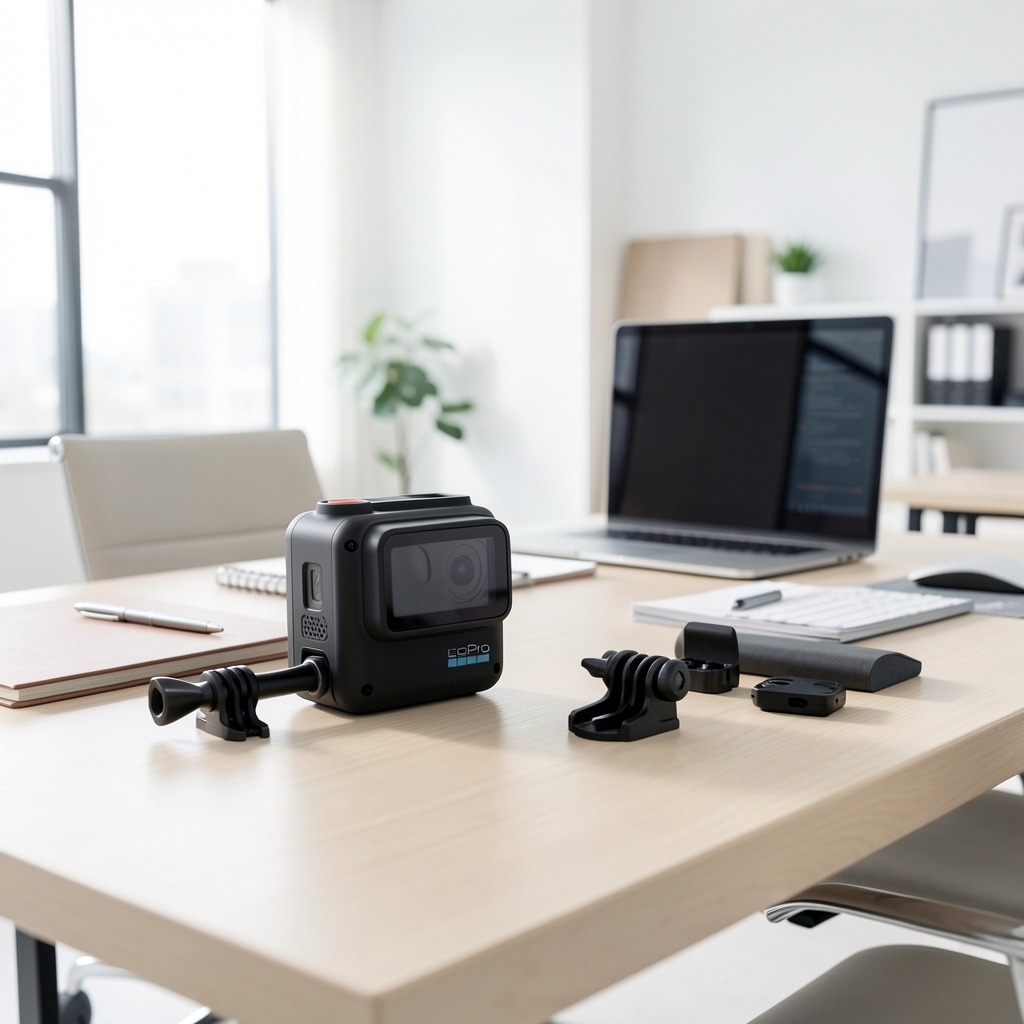GoPro HERO12 Black aksiyon kamerası su geçirmez kasa ve montaj aksesuarları